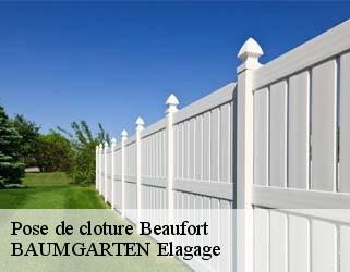 Pose de cloture  beaufort- BAUMGARTEN Elagage